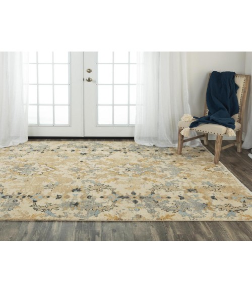 Rugs Town Abby Beige Rug 016102 6 ft. X 9 ft. Rectangle - Rugs Town Rugs Town Abby Beige 016102 6 ft. X 9 ft. Rectangle Rug