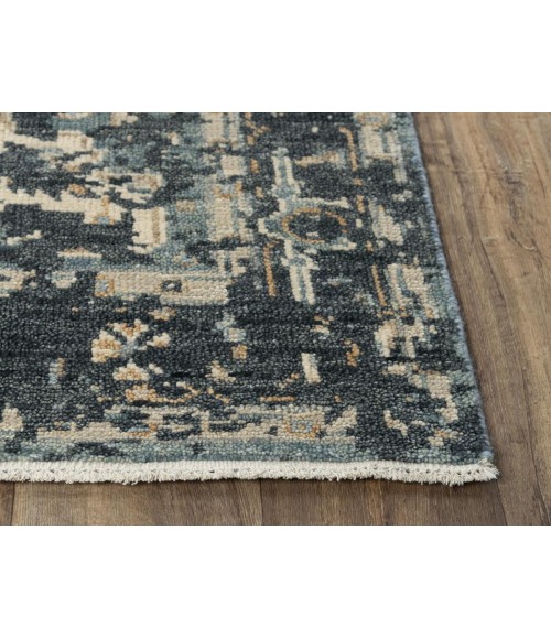 Rugs Town Abby Dark Blue Rug 016107 6 ft. X 9 ft. Rectangle - Rugs Town Rugs Town Abby Dark Blue 016107 6 ft. X 9 ft. Rectangle Rug