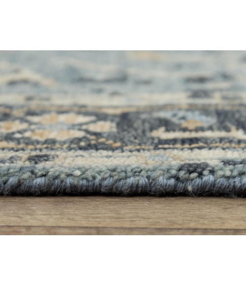 Rugs Town Abby Dark Blue Rug 016107 6 ft. X 9 ft. Rectangle - Rugs Town Rugs Town Abby Dark Blue 016107 6 ft. X 9 ft. Rectangle Rug