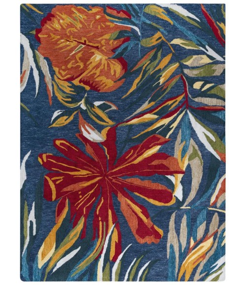 Rugs Town Mirage Dark Blue Rug 023105 7 ft. 9 in. X 9 ft. 9 in. Rectangle - Rugs Town Rugs Town Mirage Dark Blue 023105 7 ft. 9 in. X 9 ft. 9 in. Rectangle Rug