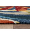 Rugs Town Mirage Dark Blue Rug 023105 7 ft. 9 in. X 9 ft. 9 in. Rectangle - Rugs Town Rugs Town Mirage Dark Blue 023105 7 ft. 9 in. X 9 ft. 9 in. Rectangle Rug