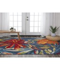 Rugs Town Mirage Dark Blue Rug 023105 7 ft. 9 in. X 9 ft. 9 in. Rectangle - Rugs Town Rugs Town Mirage Dark Blue 023105 7 ft. 9 in. X 9 ft. 9 in. Rectangle Rug