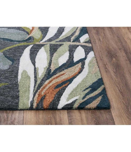 Rugs Town Mirage Charcoal 023106 7 ft. 9 in. X 9 ft. 9 in. Rectangle Rug