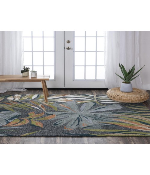 Rugs Town Mirage Charcoal 023106 7 ft. 9 in. X 9 ft. 9 in. Rectangle Rug