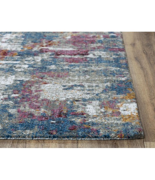 Rugs Town Sanction Blue Rug 025106 2 ft. 6 in. X 8 ft. Rectangle - Rugs Town Rugs Town Sanction Blue 025106 2 ft. 6 in. X 8 ft. Rectangle Rug
