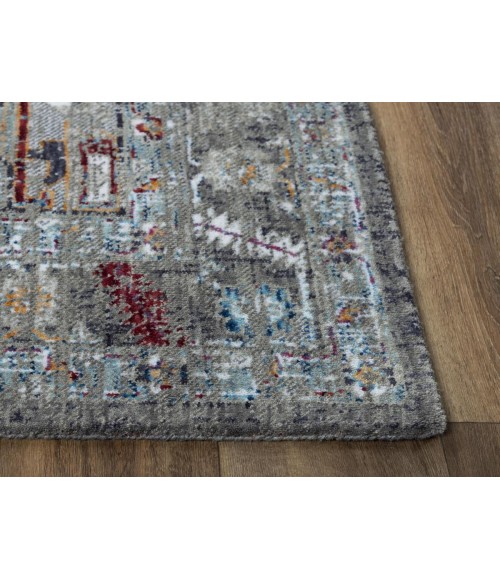 Rugs Town Sanction Grey Rug 025108 2 ft. 6 in. X 8 ft. Rectangle - Rugs Town Rugs Town Sanction Grey 025108 2 ft. 6 in. X 8 ft. Rectangle Rug