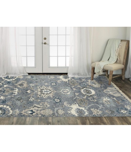Rugs Town Mila Grey 027101 6 ft. X 9 ft. Rectangle Rug