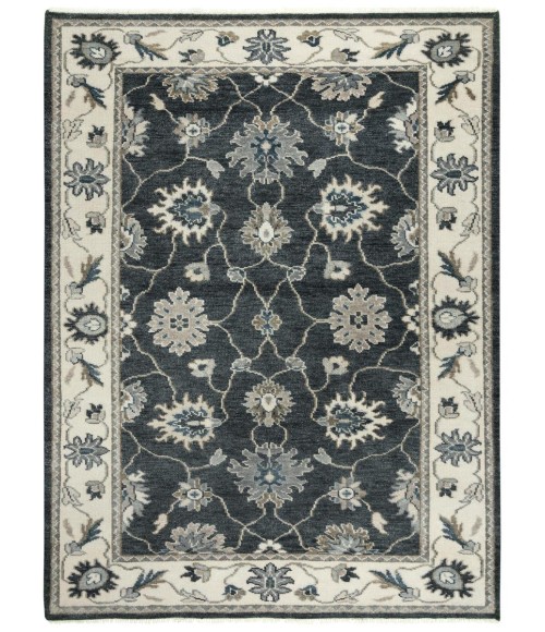 Rugs Town Mila Charcoal Rug 027107 6 ft. X 9 ft. Rectangle - Rugs Town Rugs Town Mila Charcoal 027107 6 ft. X 9 ft. Rectangle Rug
