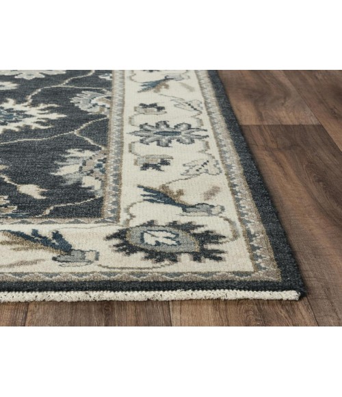 Rugs Town Mila Charcoal Rug 027107 6 ft. X 9 ft. Rectangle - Rugs Town Rugs Town Mila Charcoal 027107 6 ft. X 9 ft. Rectangle Rug