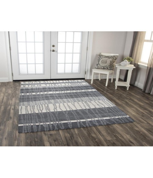 Rugs Town Wondrous Charcoal Rug 111128 8 ft. 6 in. X 11 ft. 6 in. Rectangle - Rugs Town Rugs Town Wondrous Charcoal 111128 8 ft. 6 in. X 11 ft. 6 in. Rectangle Rug