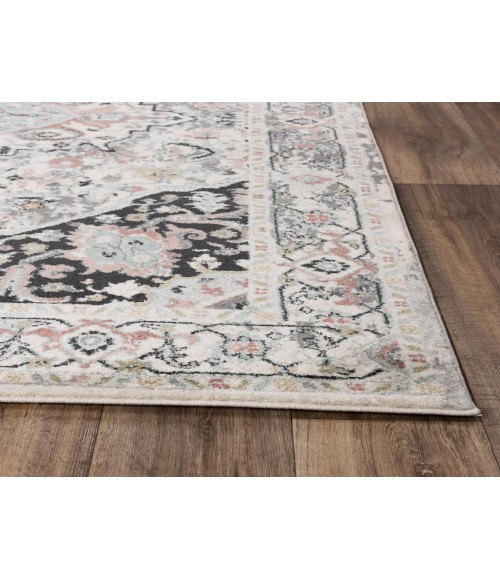 Rugs Town Lucid Black 113107 5 ft. 2 in. X 7 ft. 6 in. Rectangle Rug