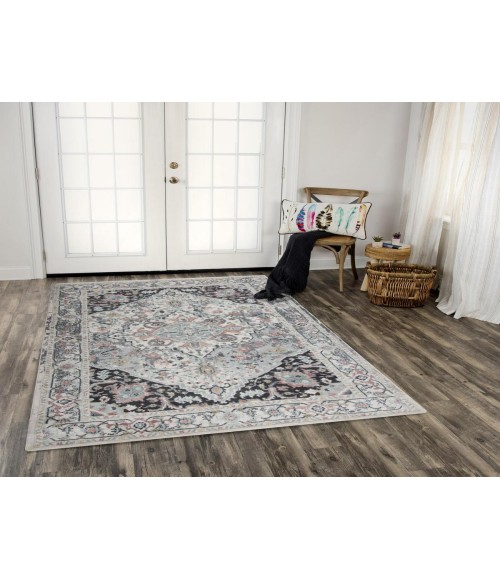 Rugs Town Lucid Black 113107 5 ft. 2 in. X 7 ft. 6 in. Rectangle Rug