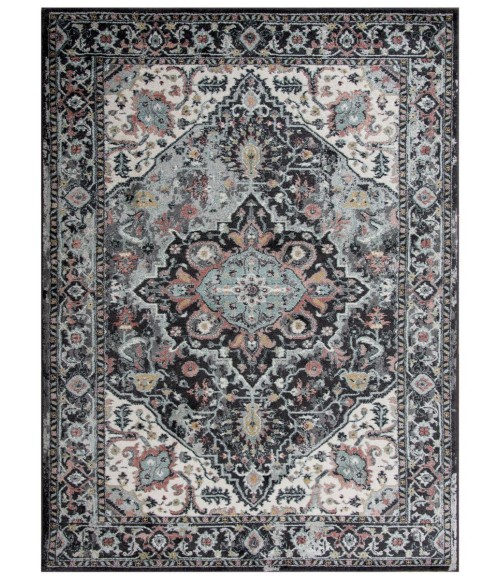 Rugs Town Lucid Charcoal Rug 113109 8 ft. X 10 ft. Rectangle - Rugs Town Rugs Town Lucid Charcoal 113109 8 ft. X 10 ft. Rectangle Rug