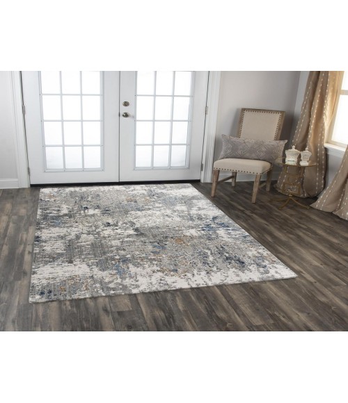 Rugs Town Antonela Grey/ Blue 119747 10 ft. X 13 ft. Rectangle Rug