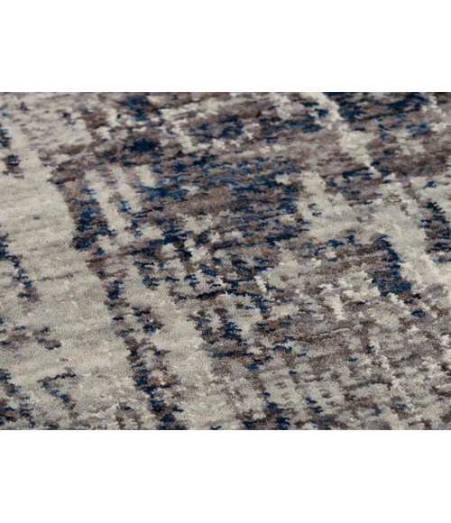 Rugs Town Cara Grey/ Blue 120733 5 ft. 2 in. X 7 ft. 9 in. Rectangle Rug