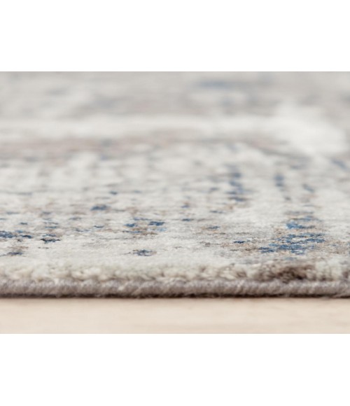 Rugs Town Cara Grey/ Blue 120733 5 ft. 2 in. X 7 ft. 9 in. Rectangle Rug