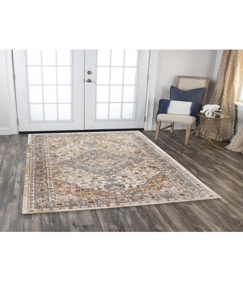 Rugs Town Jade Ivory/ Multi 123737 9 ft. X 12 ft. Rectangle Rug