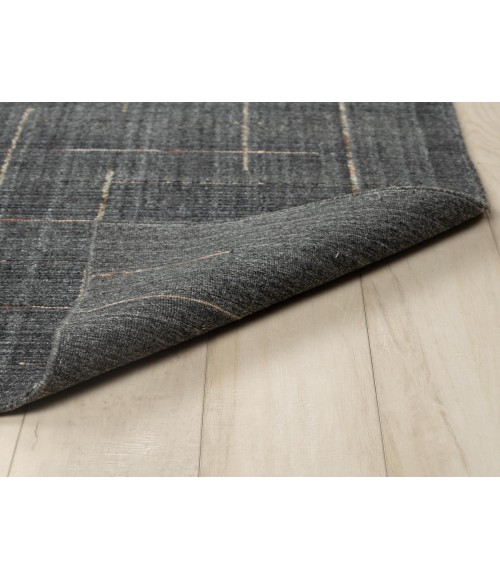 Rugs Town Chic Charcoal 125107 7 ft. 6 in. X 9 ft. 6 in. Rectangle Rug