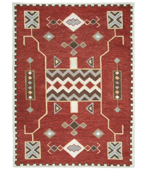 Rugs Town Durango Red DR1007 8 ft. X 11 ft. Rectangle Rug