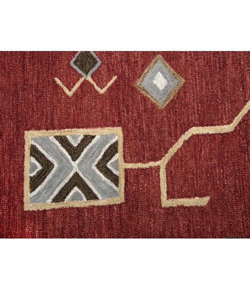 Rugs Town Durango Red DR1007 8 ft. X 11 ft. Rectangle Rug