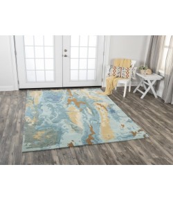Rugs Town Flare Blue FR1001 10 ft. X 13 ft. Rectangle Rug
