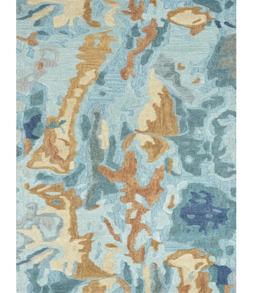 Rugs Town Flare Blue FR1001 2 ft. 6 in. X 8 ft. Rectangle Rug