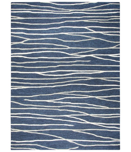 Rugs Town Geneva Navy GN1014 5 ft. X 8 ft. Rectangle Rug