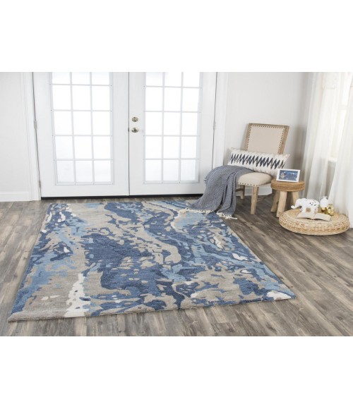 Rugs Town Lapis Blue LP1005 5 ft. X 8 ft. Rectangle Rug