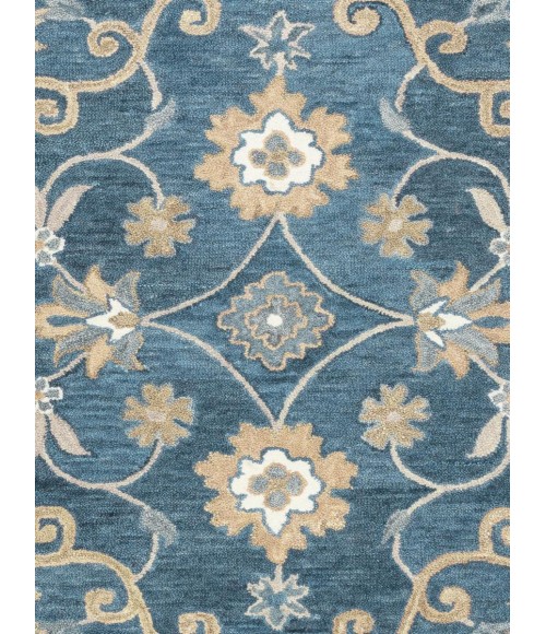 Rugs Town Napoli Blue NP1003 5 ft. X 8 ft. Rectangle Rug
