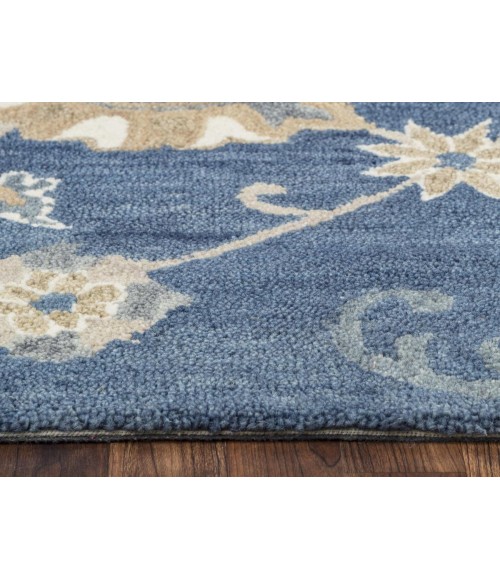 Rugs Town Napoli Blue NP1003 5 ft. X 8 ft. Rectangle Rug