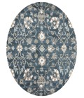 Rugs Town Napoli Blue Rug NP1003 8 ft. X 8 ft. Round - Rugs Town Rugs Town Napoli Blue NP1003 8 ft. X 8 ft. Round Rug