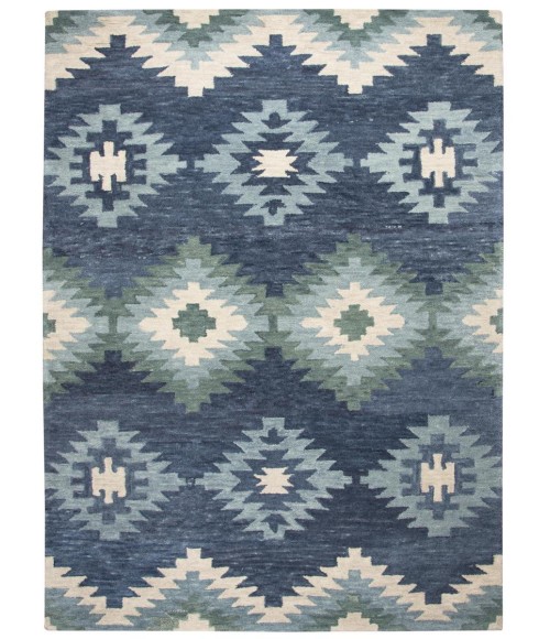 Rugs Town Napoli Blue Rug NP1024 9 ft. X 12 ft. Rectangle - Rugs Town Rugs Town Napoli Blue NP1024 9 ft. X 12 ft. Rectangle Rug