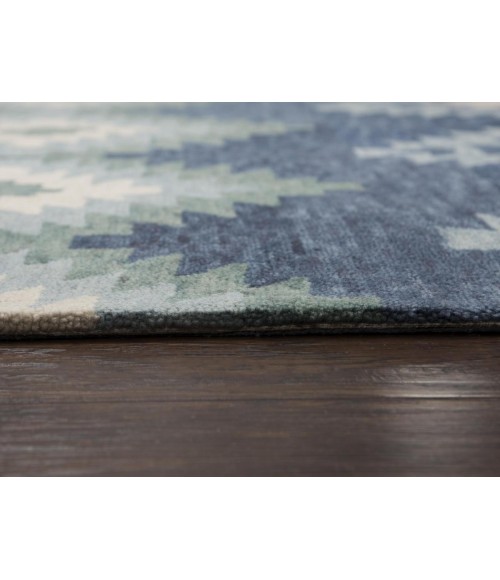 Rugs Town Napoli Blue Rug NP1024 9 ft. X 12 ft. Rectangle - Rugs Town Rugs Town Napoli Blue NP1024 9 ft. X 12 ft. Rectangle Rug