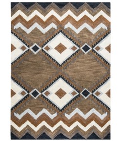 Rugs Town Pueblo Brown PU1003 5 ft. X 8 ft. Rectangle Rug