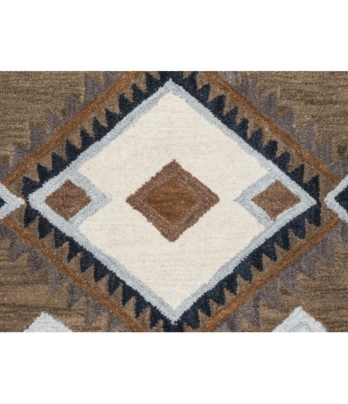 Rugs Town Pueblo Brown Rug PU1003 5 ft. X 8 ft. Rectangle - Rugs Town Rugs Town Pueblo Brown PU1003 5 ft. X 8 ft. Rectangle Rug