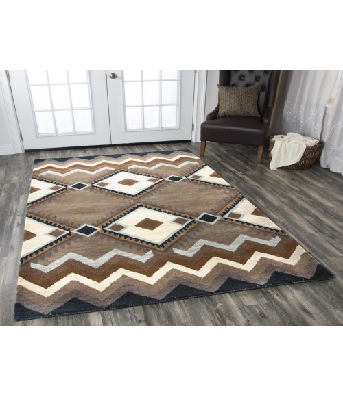 Rugs Town Pueblo Brown Rug PU1003 5 ft. X 8 ft. Rectangle - Rugs Town Rugs Town Pueblo Brown PU1003 5 ft. X 8 ft. Rectangle Rug