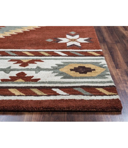Rugs Town Ryder Rust Rug RY1000 3 ft. X 5 ft. Rectangle - Rugs Town Rugs Town Ryder Rust RY1000 3 ft. X 5 ft. Rectangle Rug