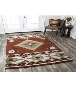 Rugs Town Ryder Rust RY1000 8 ft. X 8 ft. Round Rug
