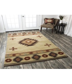 Rugs Town Ryder Khaki RY1002 8 ft. X 8 ft. Round Rug