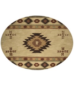 Rugs Town Ryder Khaki RY1002 8 ft. X 8 ft. Round Rug
