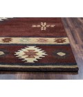 Rugs Town Ryder Burgundy Rug RY1004 8 ft. X 8 ft. Round - Rugs Town Rugs Town Ryder Burgundy RY1004 8 ft. X 8 ft. Round Rug