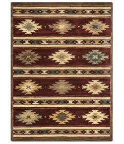 Rugs Town Ryder Burgundy RY1005 5 ft. X 8 ft. Rectangle Rug