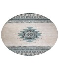 Rugs Town Ryder Blue RY1011 8 ft. X 8 ft. Round Rug