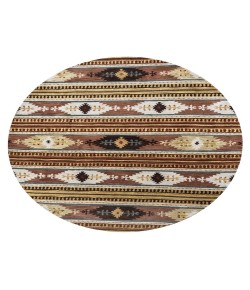 Rugs Town Ryder Rust RY1016 8 ft. X 8 ft. Round Rug