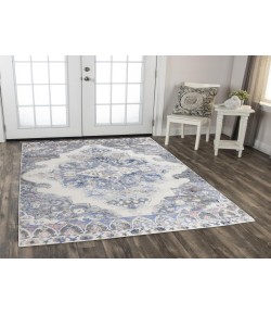 Rugs Town Tapestry Light Blue TPR104 2 ft. 6 in. X 7 ft. 3 in. Rectangle Rug