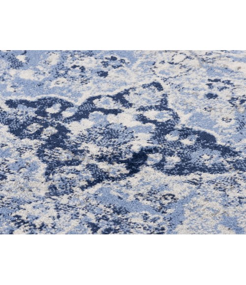 Rugs Town Tapestry Dark Blue Rug TPR105 2 ft. 6 in. X 7 ft. 3 in. Rectangle - Rugs Town Rugs Town Tapestry Dark Blue TPR105 2 ft. 6 in. X 7 ft. 3 in. Rectangle Rug