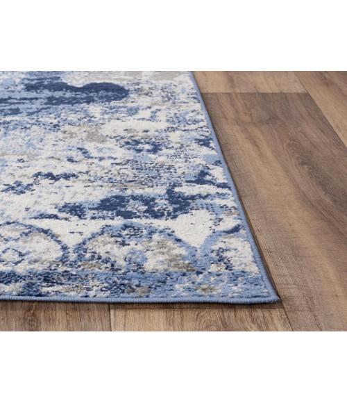 Rugs Town Tapestry Dark Blue Rug TPR105 2 ft. 6 in. X 7 ft. 3 in. Rectangle - Rugs Town Rugs Town Tapestry Dark Blue TPR105 2 ft. 6 in. X 7 ft. 3 in. Rectangle Rug