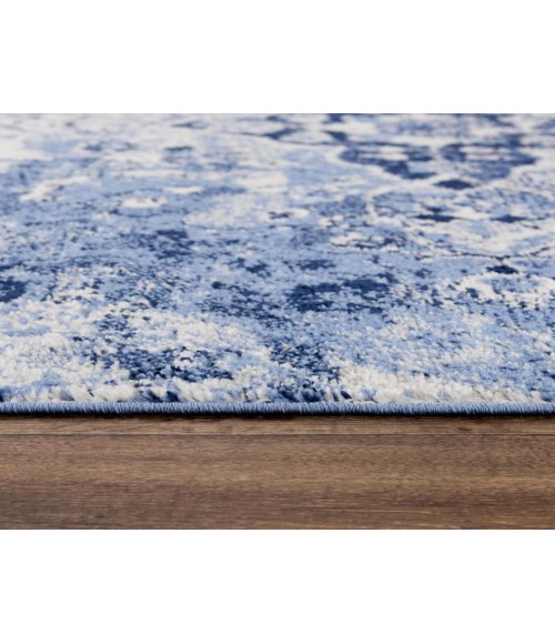 Rugs Town Tapestry Dark Blue Rug TPR105 2 ft. 6 in. X 7 ft. 3 in. Rectangle - Rugs Town Rugs Town Tapestry Dark Blue TPR105 2 ft. 6 in. X 7 ft. 3 in. Rectangle Rug