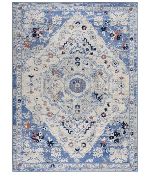 Rugs Town Tapestry Light Blue Rug TPR107 8 ft. X 9 ft. 6 in. Rectangle - Rugs Town Rugs Town Tapestry Light Blue TPR107 8 ft. X 9 ft. 6 in. Rectangle Rug