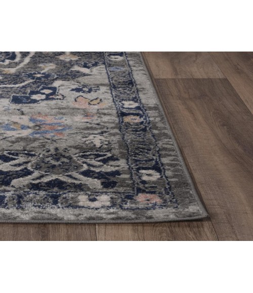 Rugs Town Tapestry Dark Grey Rug TPR108 5 ft. 2 in. X 7 ft. 3 in. Rectangle - Rugs Town Rugs Town Tapestry Dark Grey TPR108 5 ft. 2 in. X 7 ft. 3 in. Rectangle Rug